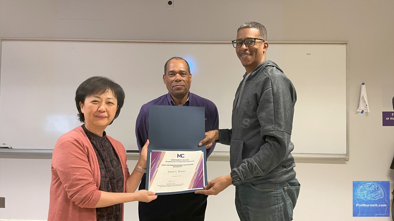 ITI Program Director Sue Kim, Prof. Carl Burnett - Jason Brunn