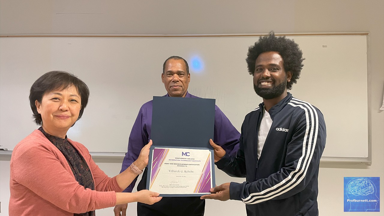 ITI Program Director Sue Kim, Prof. Carl Burnett - Yitbarek Kebebe