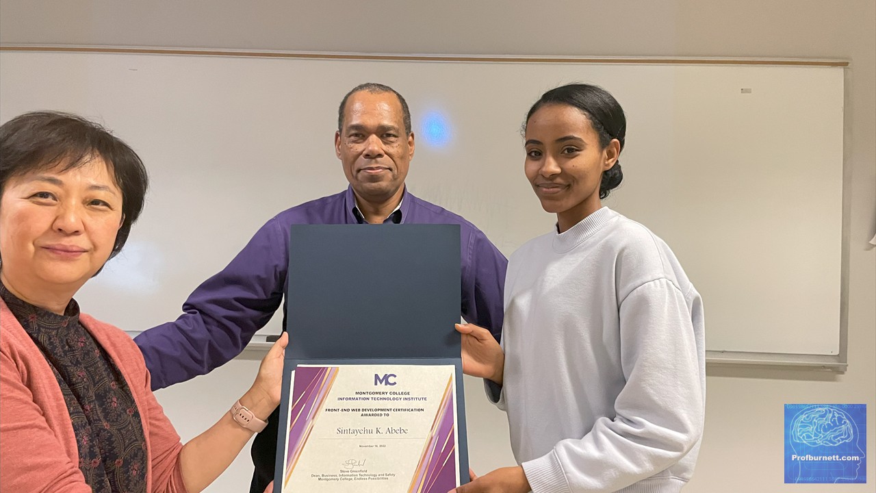 ITI Program Director Sue Kim, Prof. Carl Burnett - Sintayehu Abebe