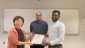 ITI Program Director Sue Kim, Prof. Carl Burnett - Geremew Belew