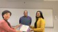 ITI Program Director Sue Kim, Prof. Carl Burnett - Mihiret Huluka